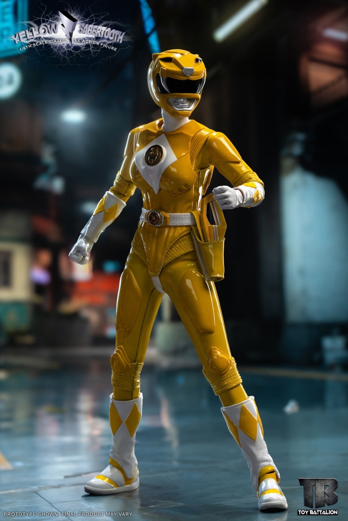 Yellow Sabretooth Tiger Warrior & Pink Pterosaur Warrior