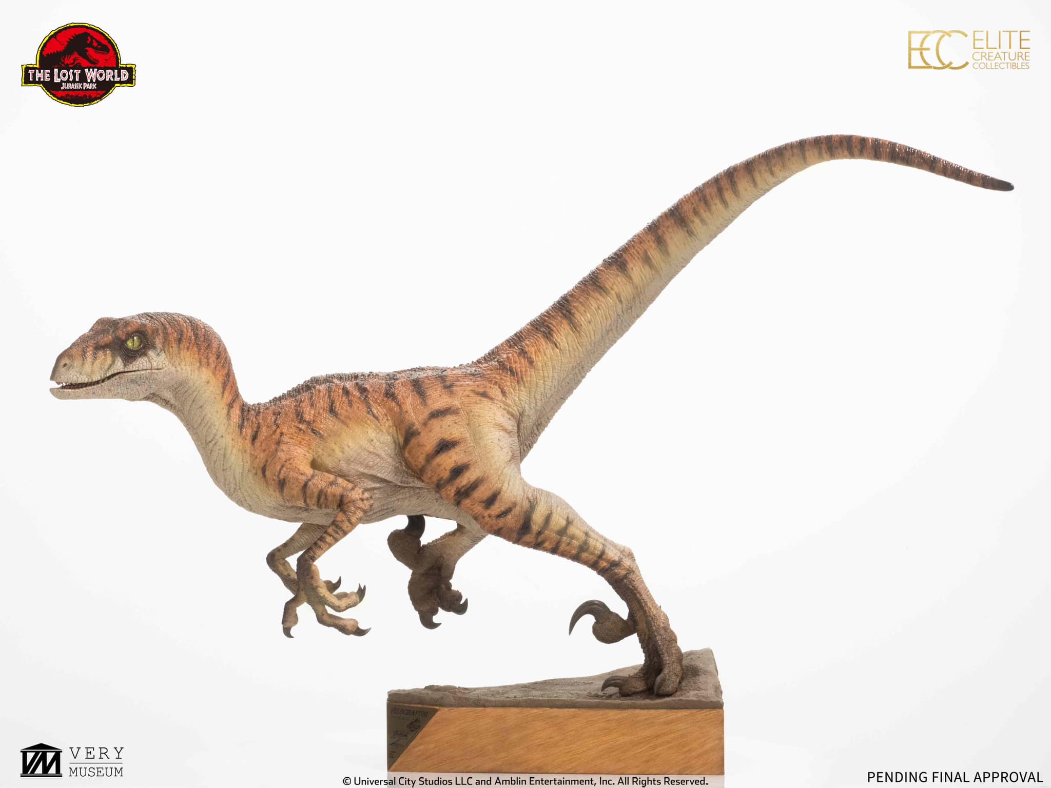 Male Velociraptor Maquette - The Lost World