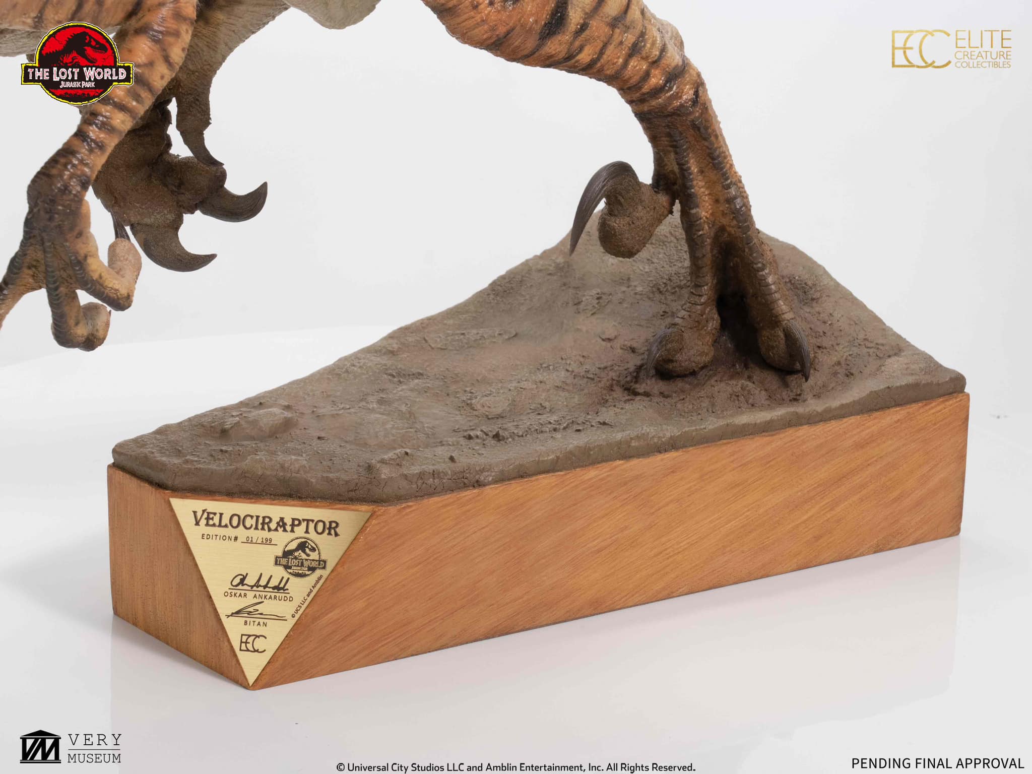 Male Velociraptor Maquette - The Lost World