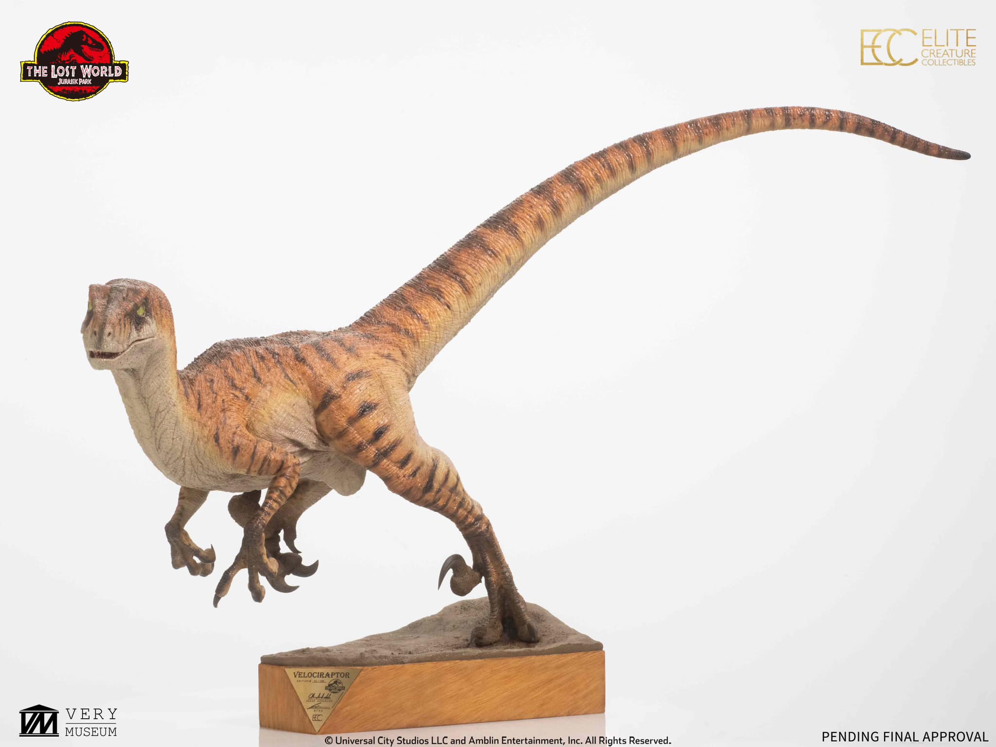 Male Velociraptor Maquette - The Lost World