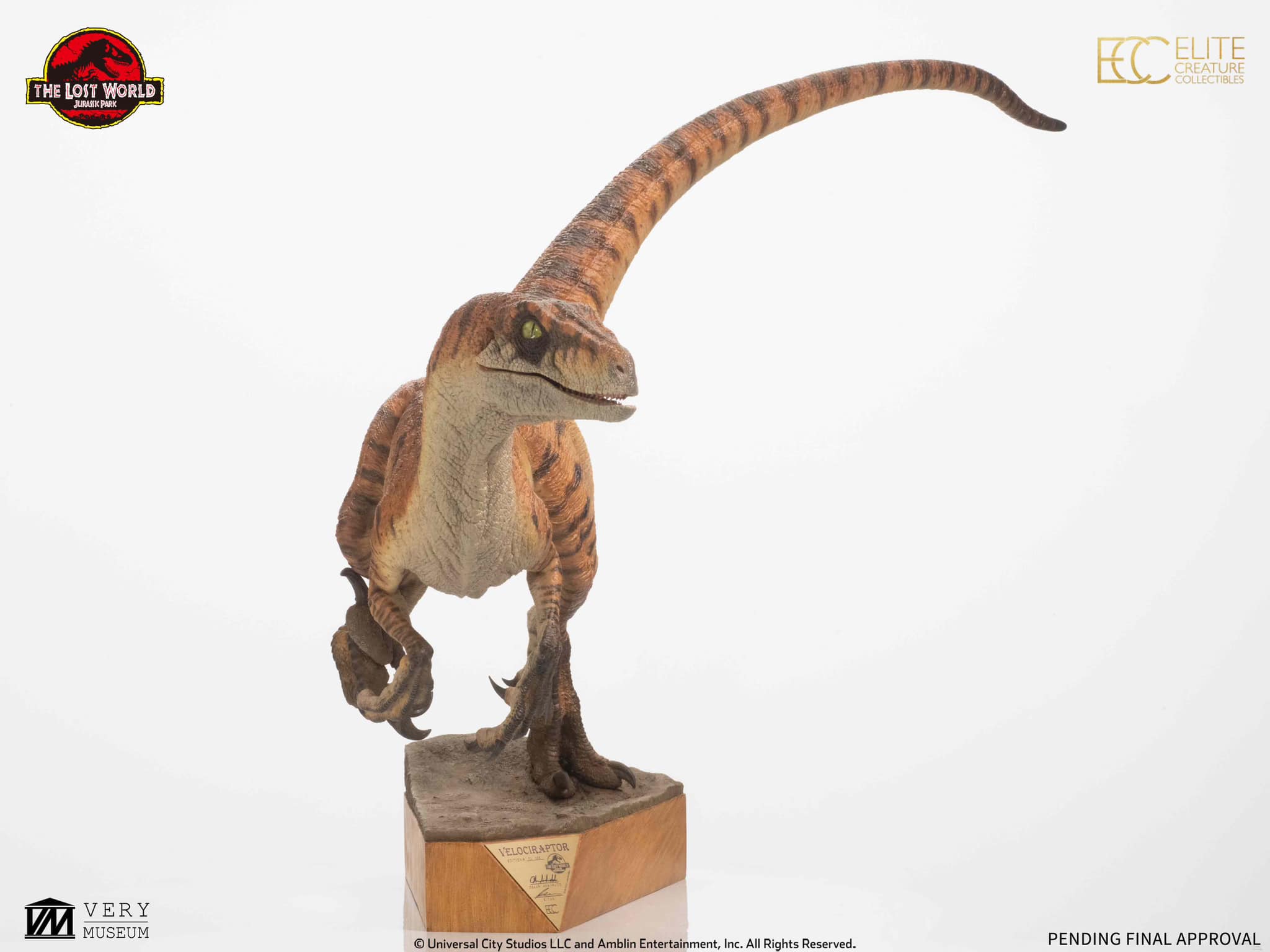 Male Velociraptor Maquette - The Lost World