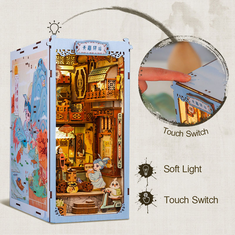 Miniature Dollhouse Azure Phoenix Lodge Wooden DIY Kit