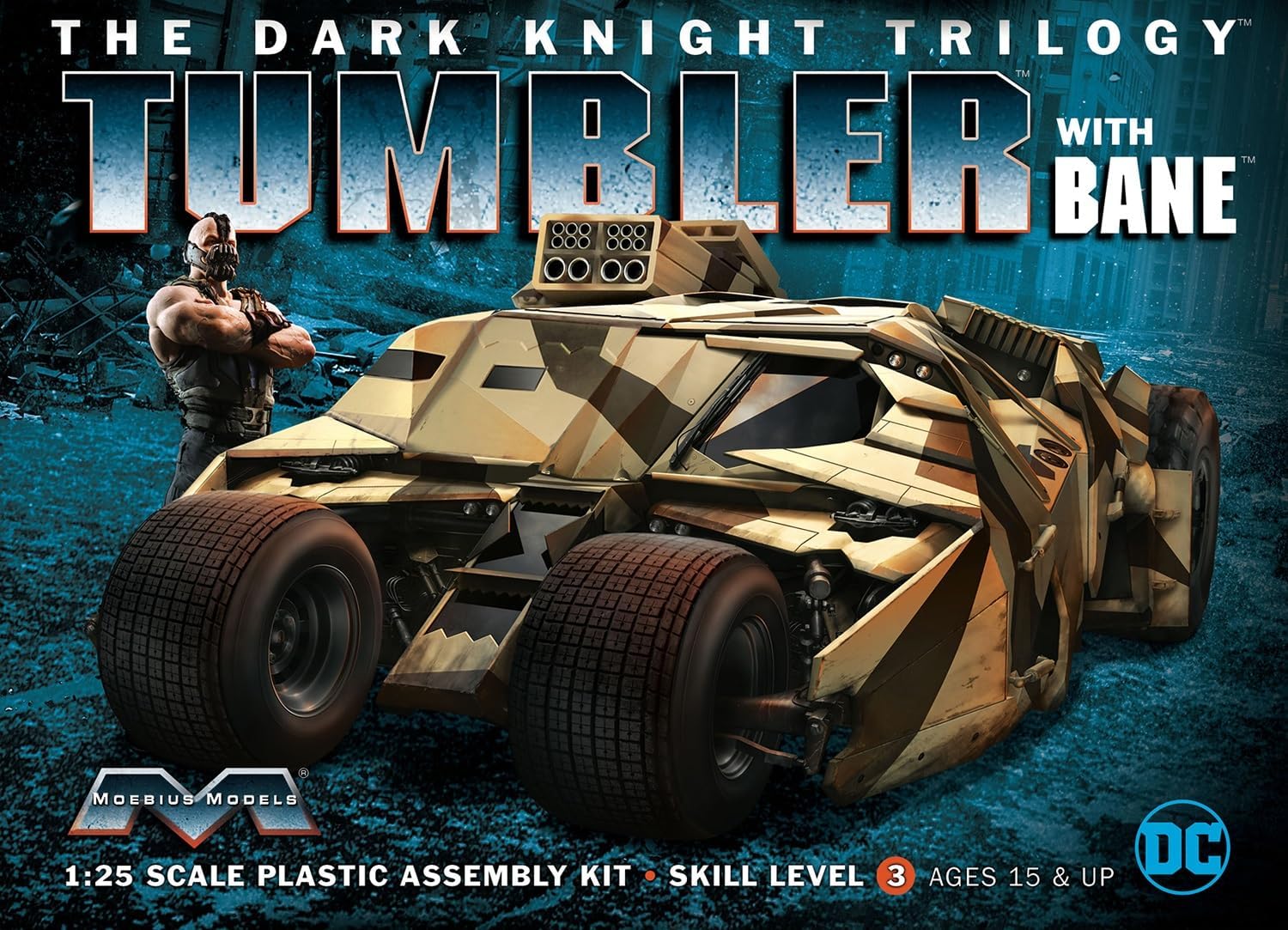 Platts Moebius Model Dark Knight Trilogy Armed Tumbler w/Bane 1/25