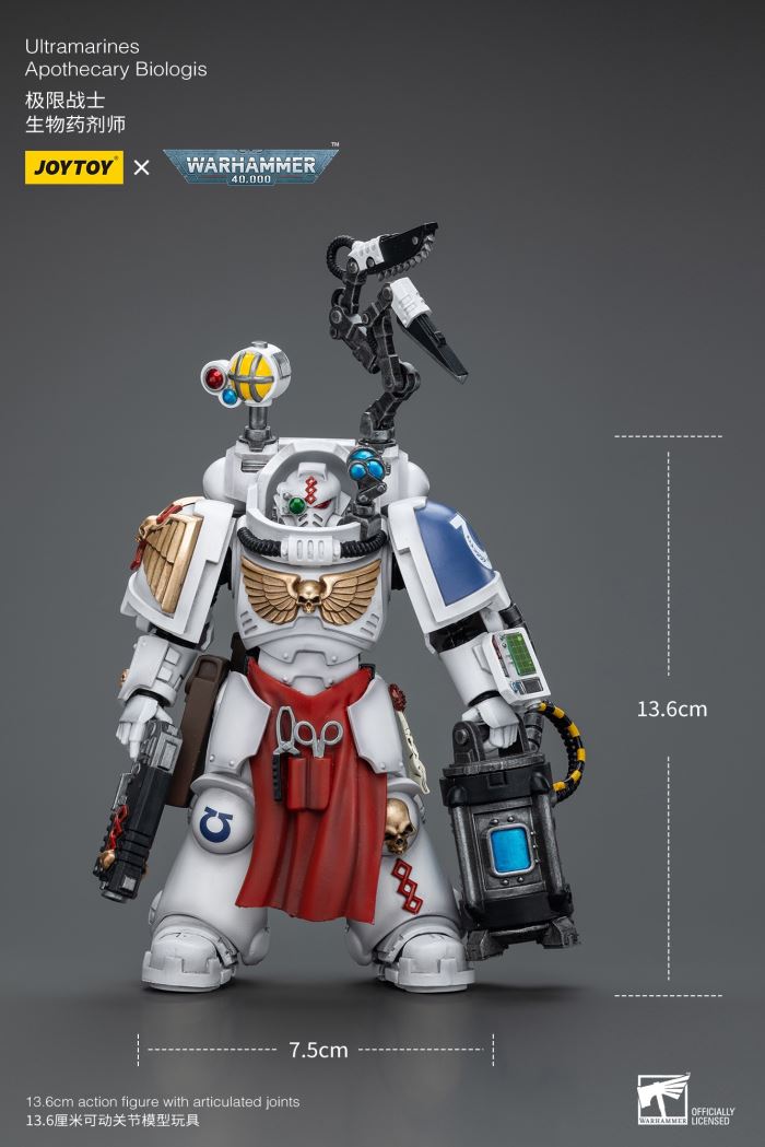 Warhammer 40,000- Blood Angels Dante/Jump Pack Arbiter Squad, Ultramarines-Biophagist 1/18