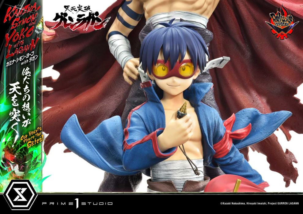 Kamina, Simon & Yoko with Lagann Our hearts pierce the skies! - Tengen Toppa Gurren Lagann DX Ver