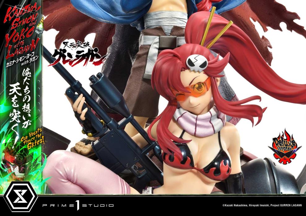 Kamina, Simon & Yoko with Lagann Our hearts pierce the skies! - Tengen Toppa Gurren Lagann DX Ver