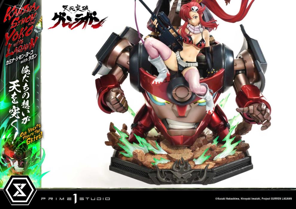 Kamina, Simon & Yoko with Lagann Our hearts pierce the skies! - Tengen Toppa Gurren Lagann DX Ver