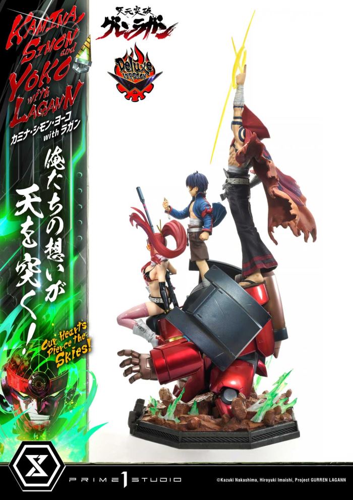 Kamina, Simon & Yoko with Lagann Our hearts pierce the skies! - Tengen Toppa Gurren Lagann DX Ver