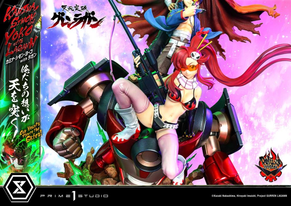Kamina, Simon & Yoko with Lagann Our hearts pierce the skies! - Tengen Toppa Gurren Lagann DX Ver