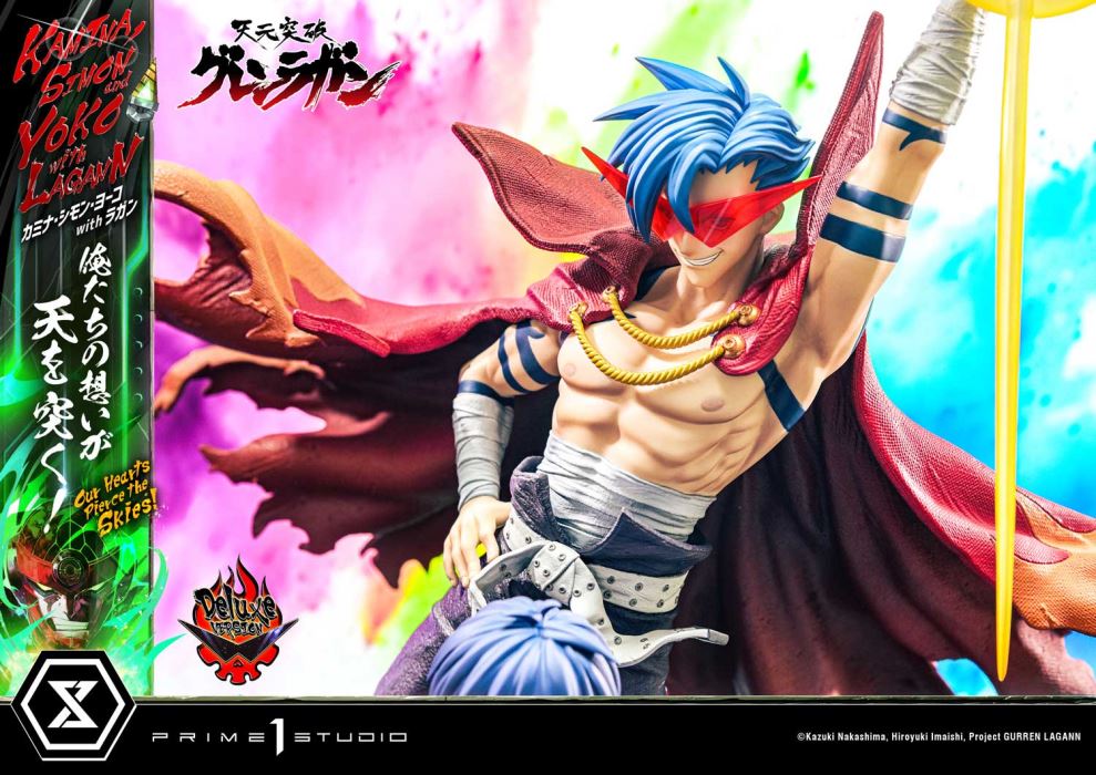 Kamina, Simon & Yoko with Lagann Our hearts pierce the skies! - Tengen Toppa Gurren Lagann DX Ver