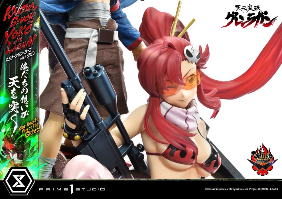 Kamina, Simon & Yoko with Lagann Our hearts pierce the skies! - Tengen Toppa Gurren Lagann DX Ver