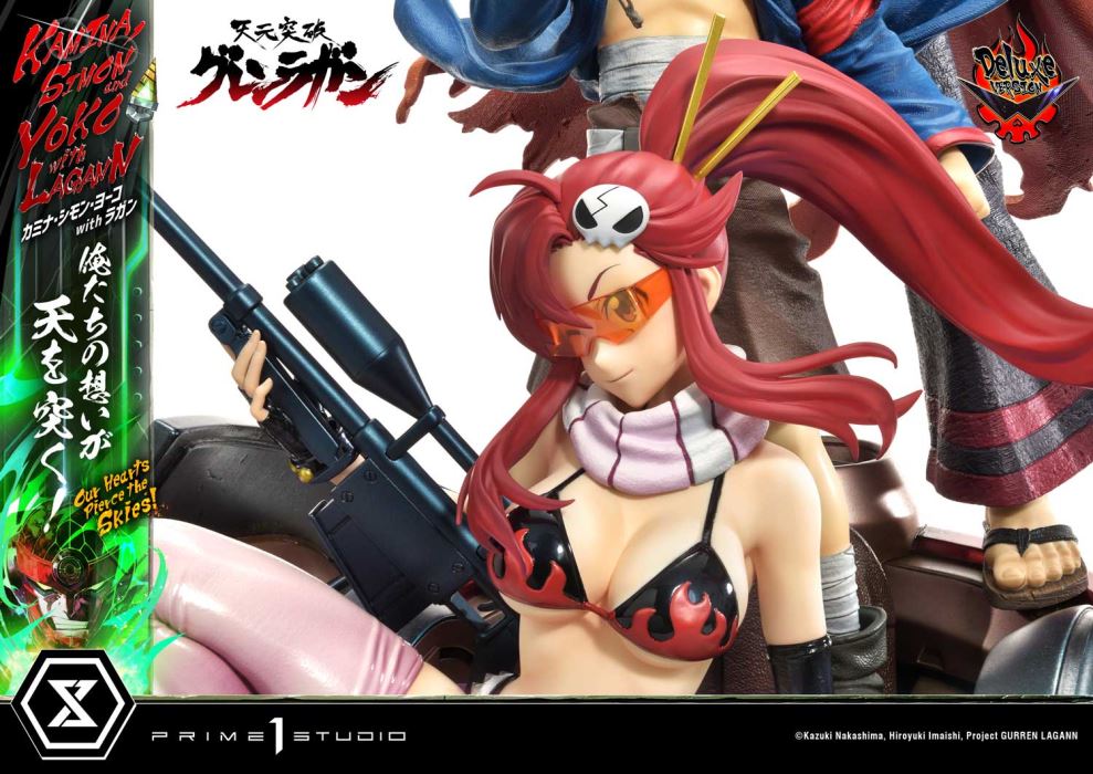 Kamina, Simon & Yoko with Lagann Our hearts pierce the skies! - Tengen Toppa Gurren Lagann DX Ver
