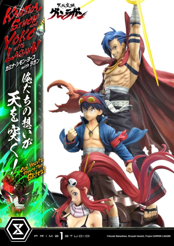 Kamina, Simon & Yoko with Lagann Our hearts pierce the skies! - Tengen Toppa Gurren Lagann DX Ver