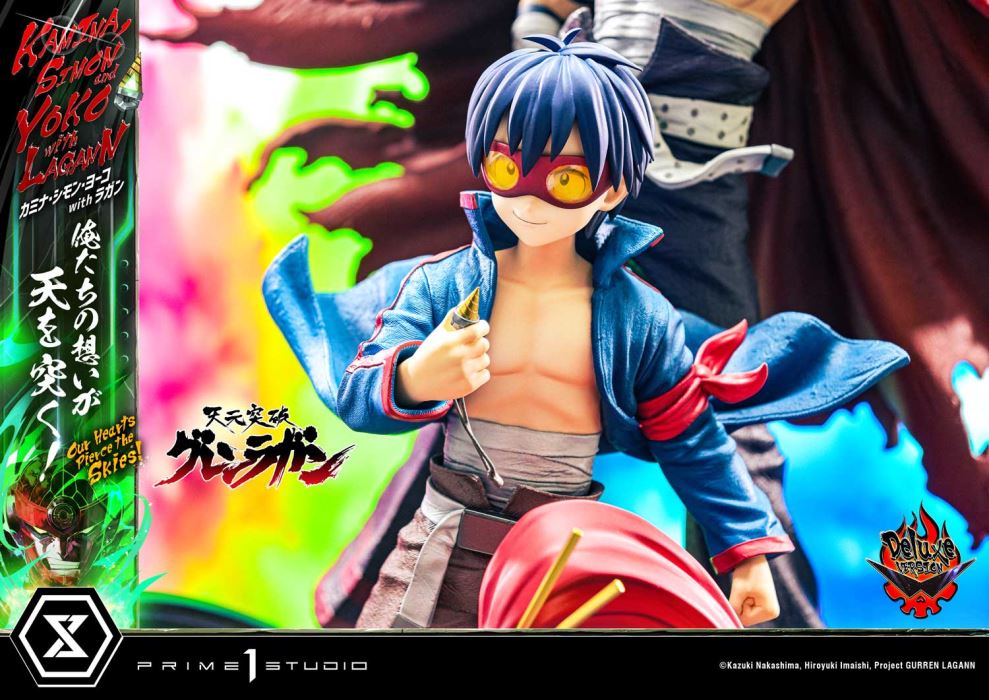Kamina, Simon & Yoko with Lagann Our hearts pierce the skies! - Tengen Toppa Gurren Lagann DX Ver