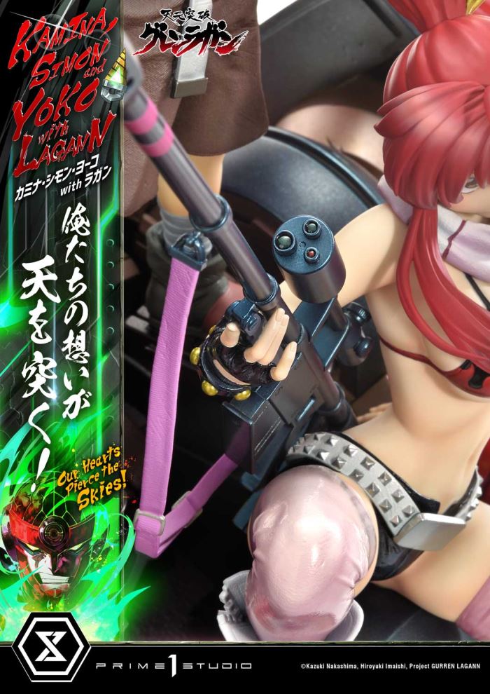 Kamina, Simon & Yoko with Lagann Our hearts pierce the skies! - Tengen Toppa Gurren Lagann DX Ver