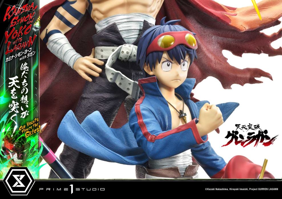 Kamina, Simon & Yoko with Lagann Our hearts pierce the skies! - Tengen Toppa Gurren Lagann DX Ver