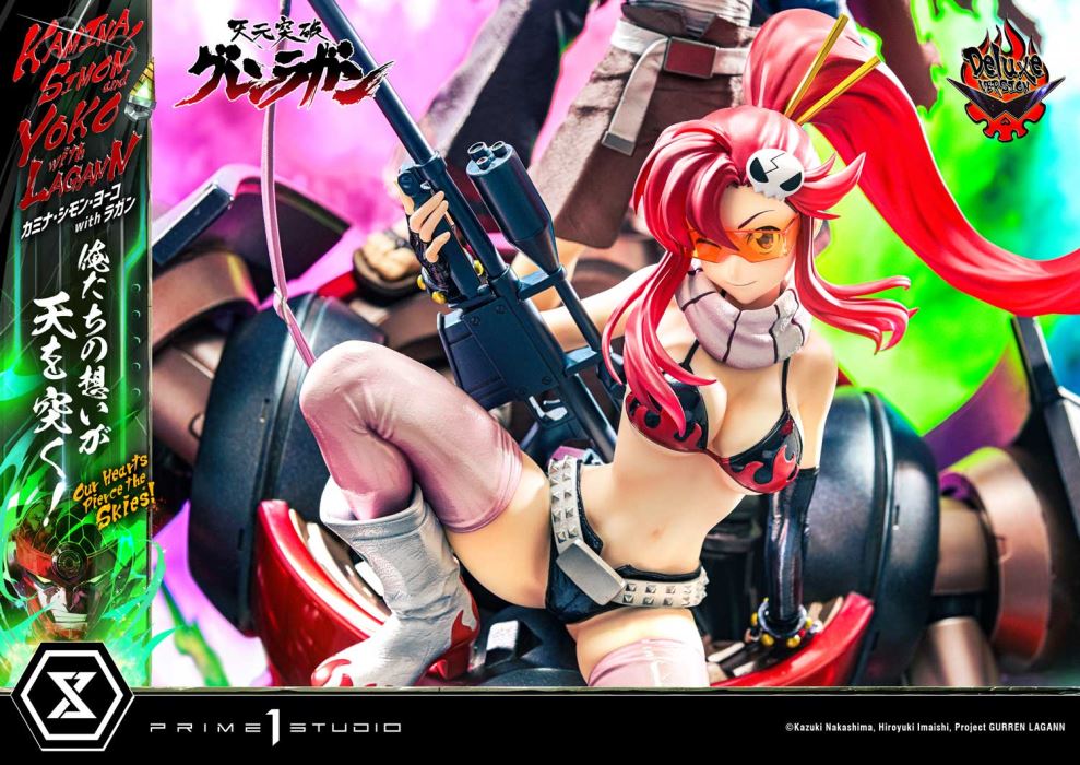 Kamina, Simon & Yoko with Lagann Our hearts pierce the skies! - Tengen Toppa Gurren Lagann DX Ver