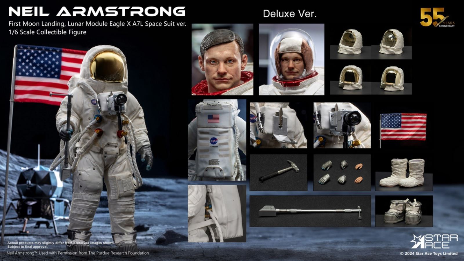 Astronaut Neil Armstrong 1/6