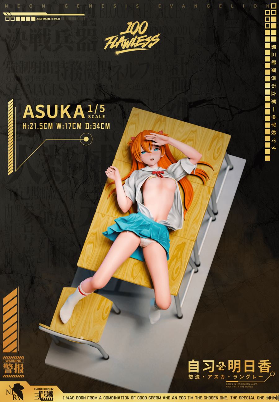 Asuka in the classroom - Neon Genesis Evangelion 1/5