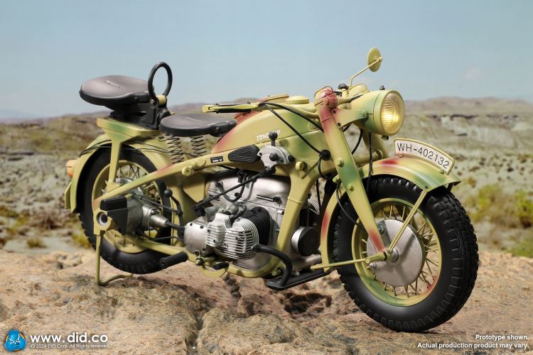 WWII German Zundaper KS750 motorcycle 1/6