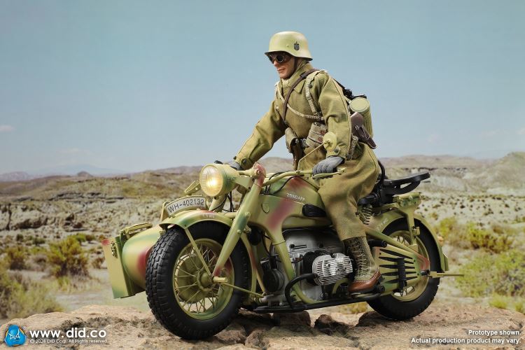 WWII German Zundaper KS750 motorcycle 1/6
