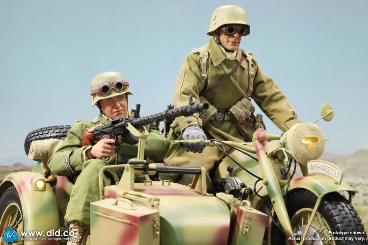 WWII German Zundaper KS750 motorcycle 1/6