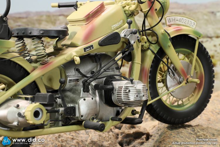 WWII German Zundaper KS750 motorcycle 1/6