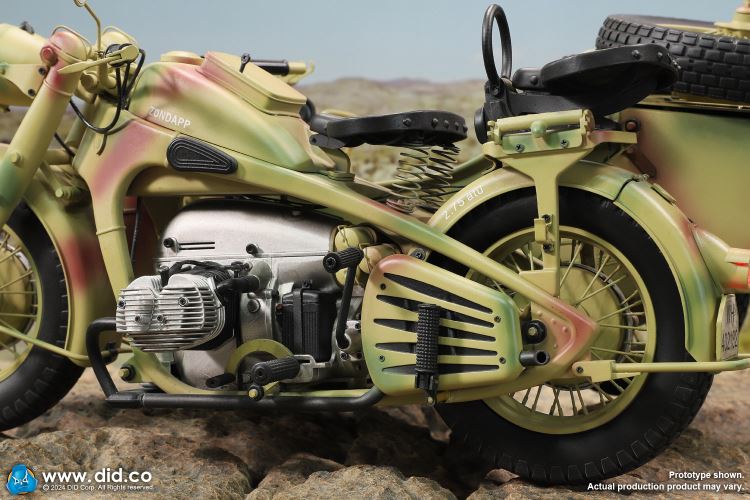 WWII German Zundaper KS750 motorcycle 1/6