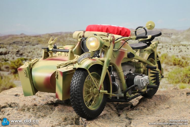 WWII German Zundaper KS750 motorcycle 1/6