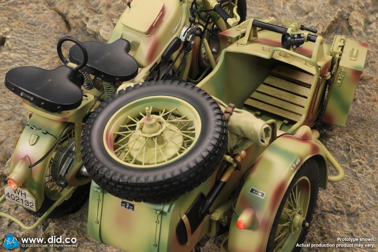 WWII German Zundaper KS750 motorcycle 1/6