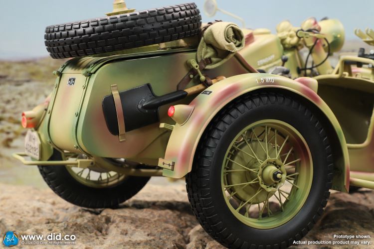 WWII German Zundaper KS750 motorcycle 1/6