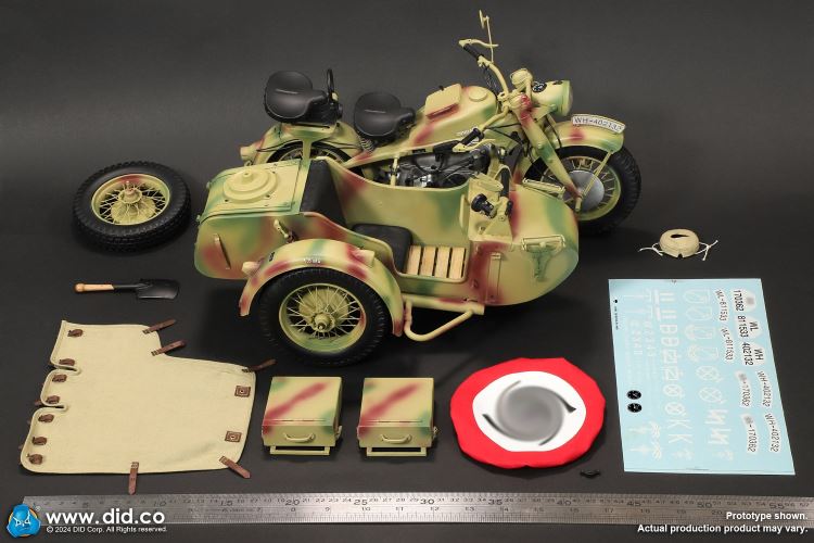WWII German Zundaper KS750 motorcycle 1/6