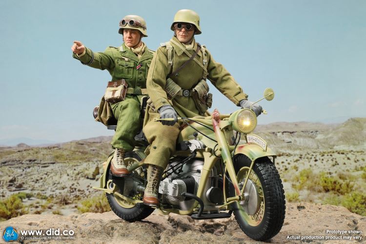 WWII German Zundaper KS750 motorcycle 1/6