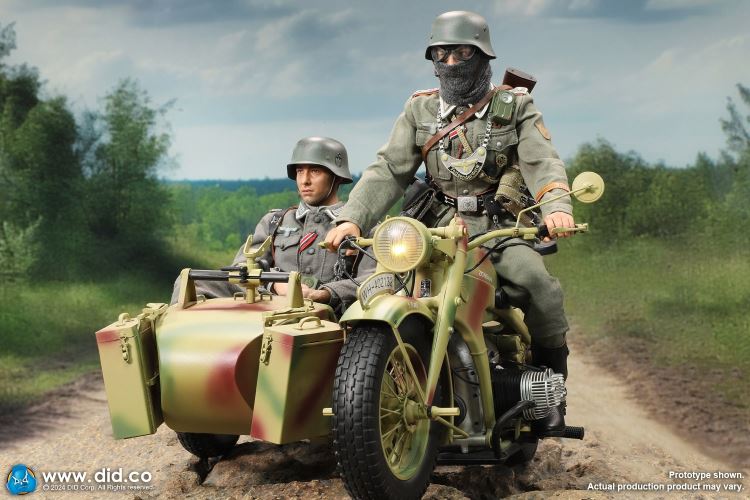 WWII German Zundaper KS750 motorcycle 1/6