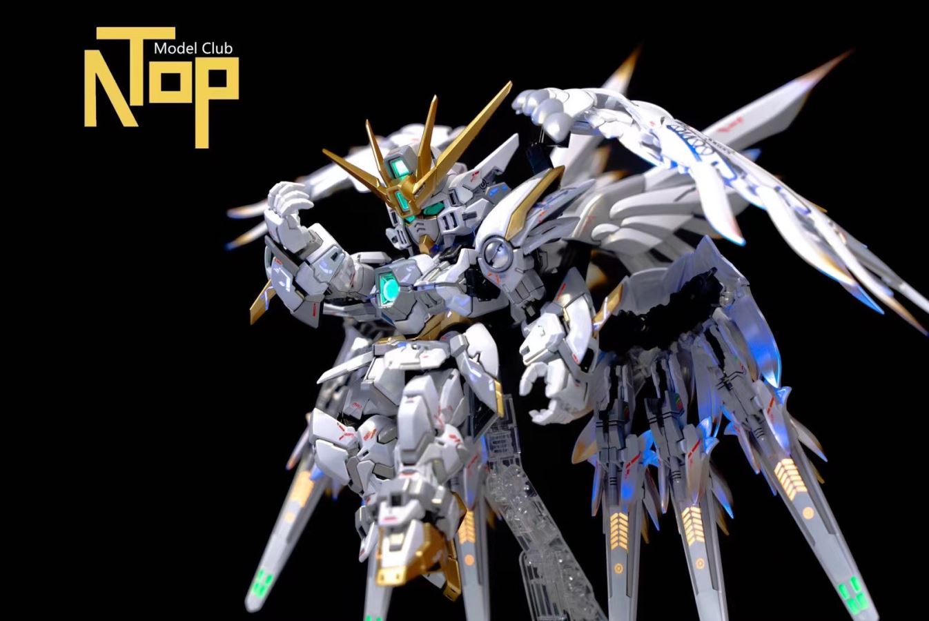 MGSD Wing Gundam Zero Custom Snow White Version with Shortened Twin Buster Rifle