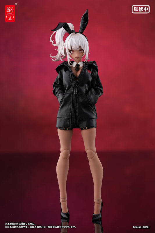 G.N.PROJECT Option Costume Sune-chan Hoodie (Matte Black Ver.) (DOLL ACCESSORY)