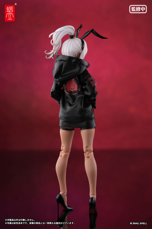 G.N.PROJECT Option Costume Sune-chan Hoodie (Matte Black Ver.) (DOLL ACCESSORY)