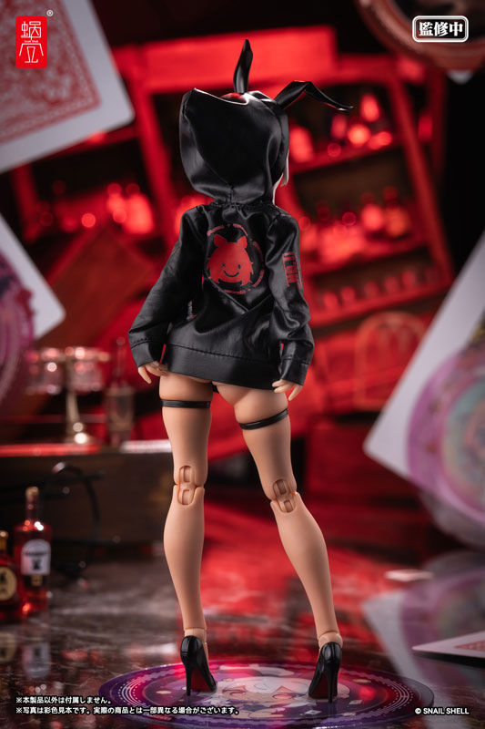 G.N.PROJECT Option Costume Sune-chan Hoodie (Matte Black Ver.) (DOLL ACCESSORY)