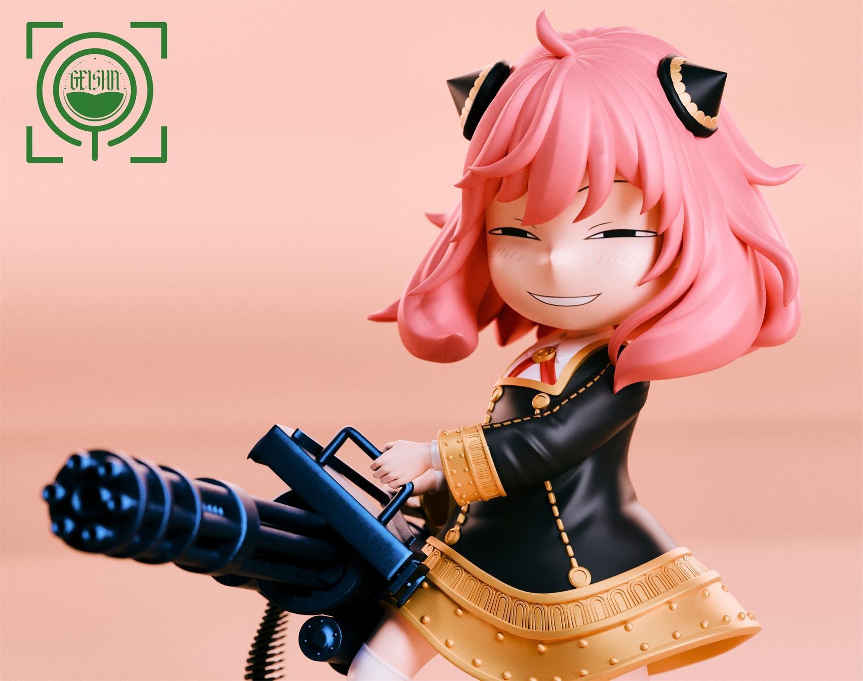 Holding Gatling Gun Anya Forger - SPY X FAMILY