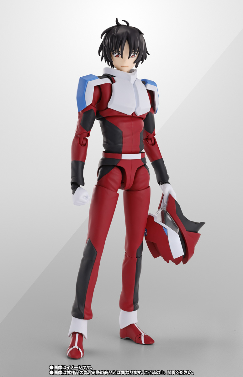 S.H.Figuarts Shinn Asuka Figure - Mobile Suit Gundam SEED Freedom, Compass Pilot Suit Ver., With Helmet & Weapons
