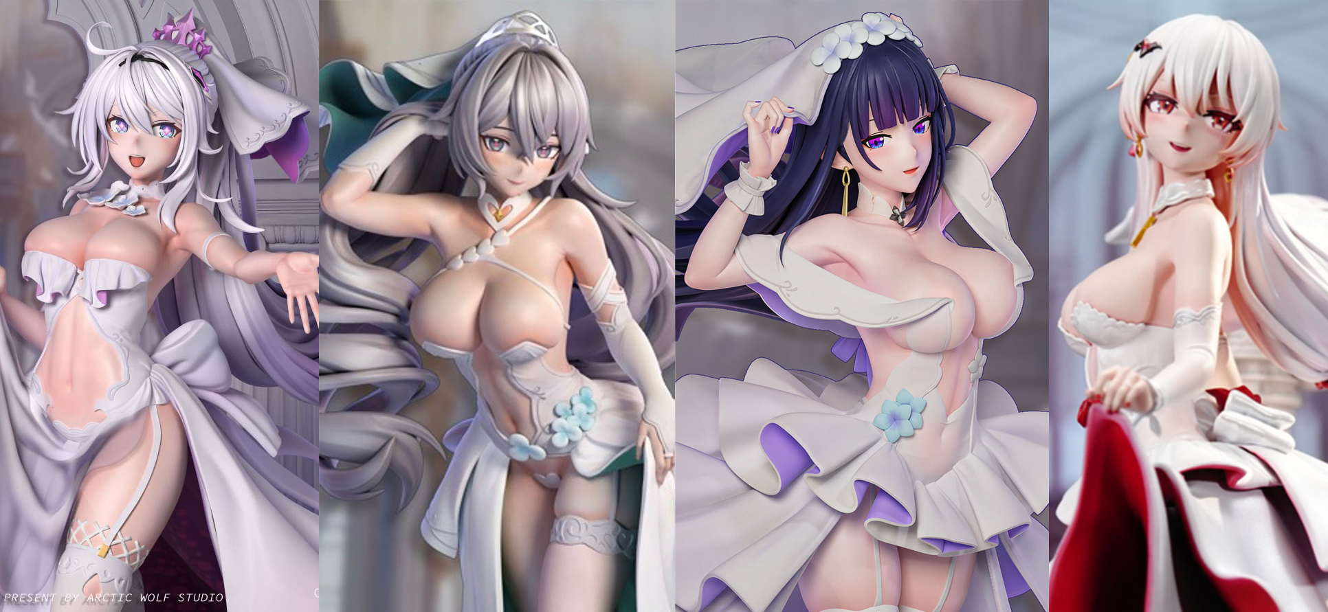 Wedding Dressed Series Raiden Mei - Honkai Impact 1/6