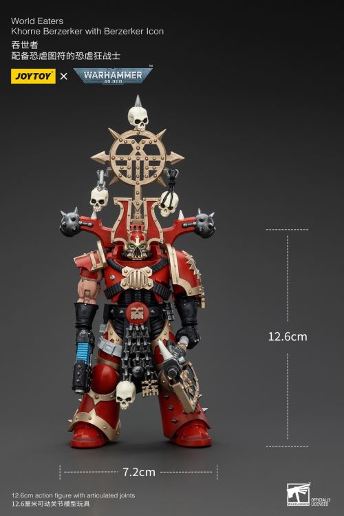 World Eater - Lord Invictus (Steel Bull Rider) / Khorne Berserker 1/18