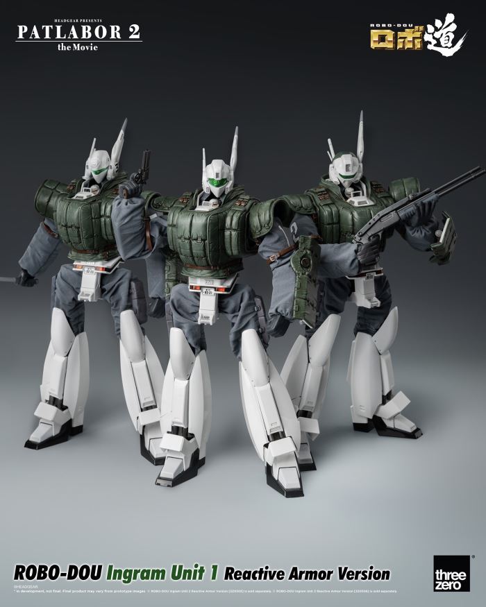 Robo-Dou Ingram Reactive Armor equipped Units 1 to 3