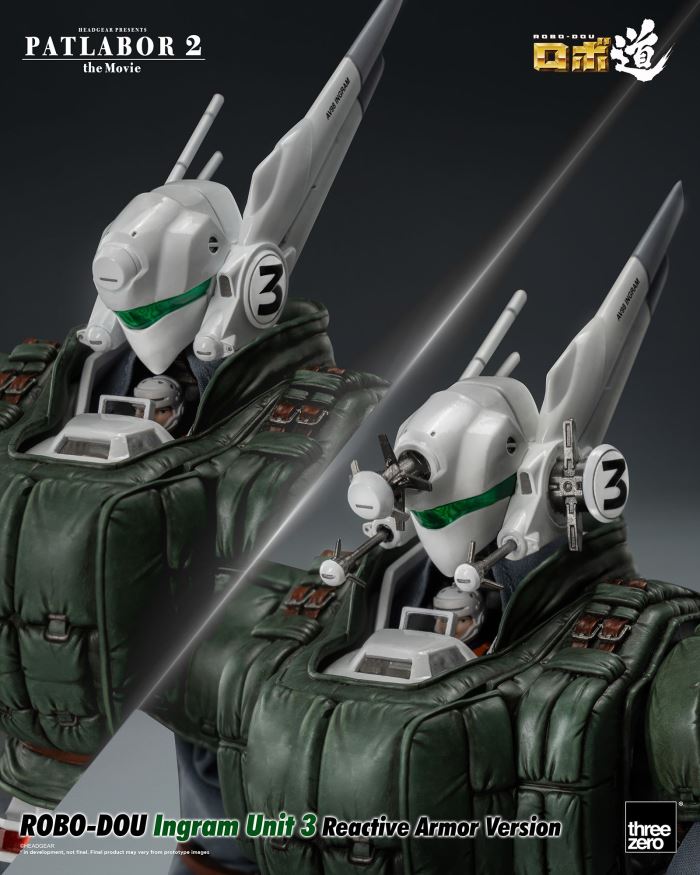 Robo-Dou Ingram Reactive Armor equipped Units 1 to 3