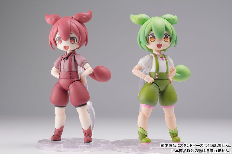 PlaFire Tohoku Zunko Zundamon Project Ankomon (Mini Figure Bundled Set) 1/12