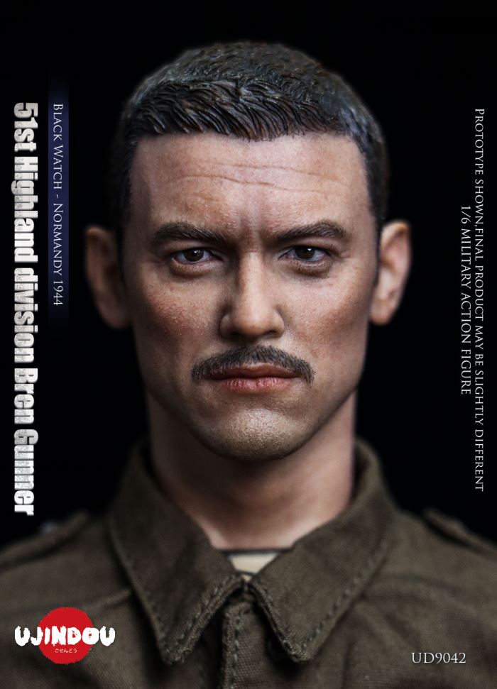 WWII British Army 51st Highland Division Bren Machine Gunner - Normandy 1944 1/6