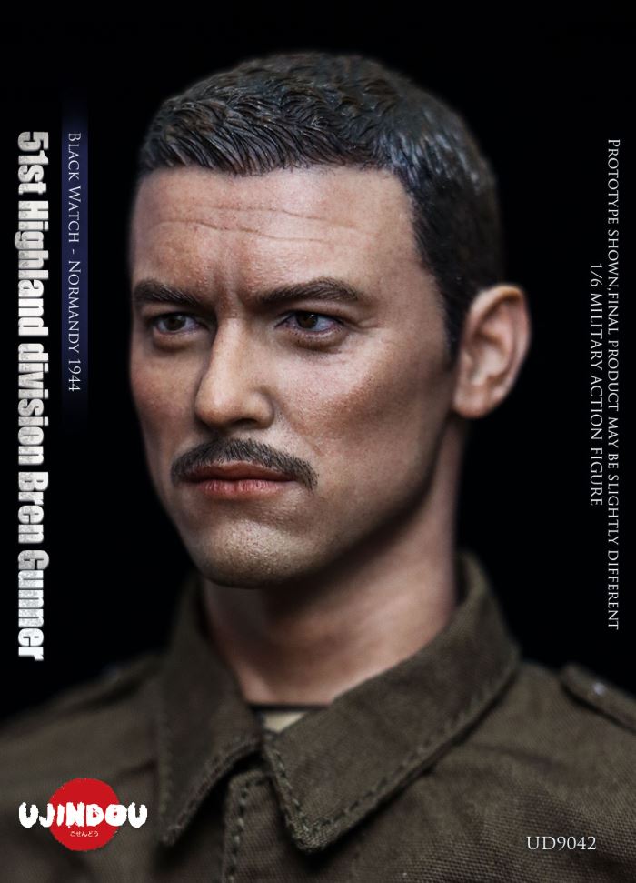 WWII British Army 51st Highland Division Bren Machine Gunner - Normandy 1944 1/6