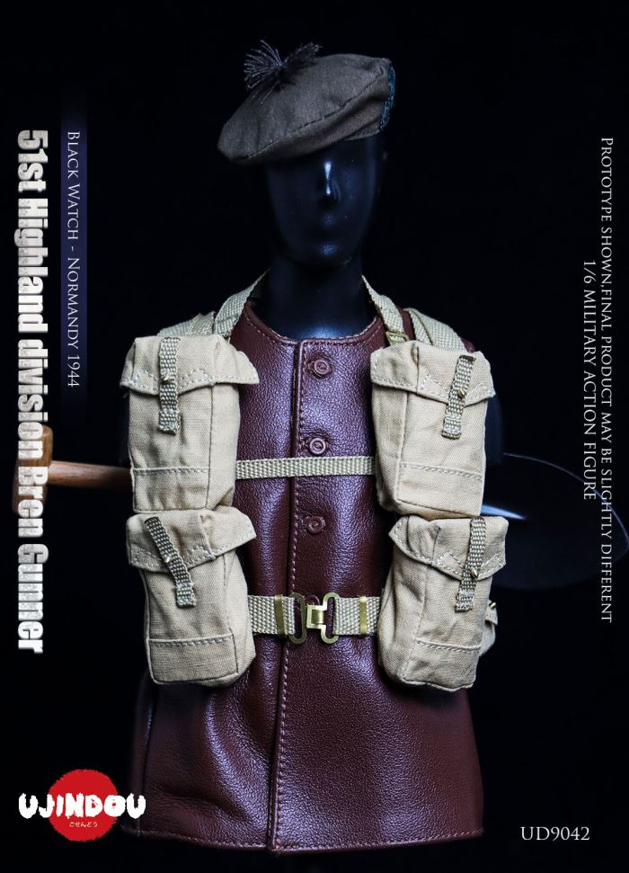 WWII British Army 51st Highland Division Bren Machine Gunner - Normandy 1944 1/6