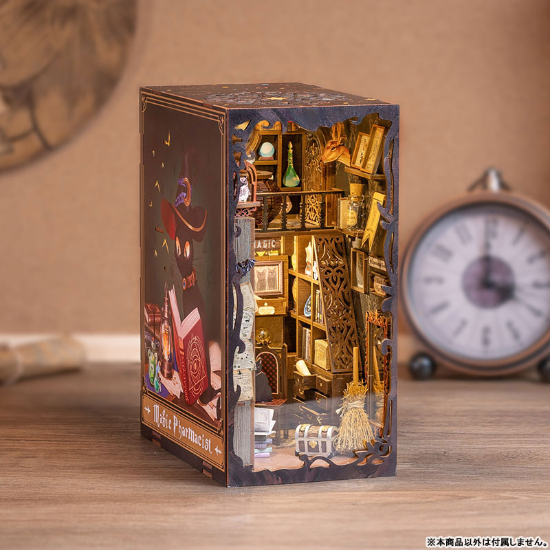 Miniature Doll House Eternal Bookstore Wooden Handmade Kit