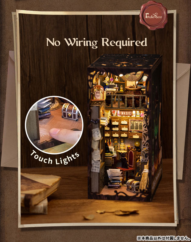 Miniature Doll House Eternal Bookstore Wooden Handmade Kit